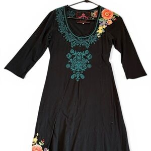 Johnny Was JW Los Angeles Embroidered Dress | Medium